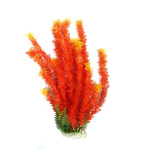 LARGE Realistic Plastic Aquatic Plant- Weighted Base, Life-like Movement- Perfect for Aquarium or Pond